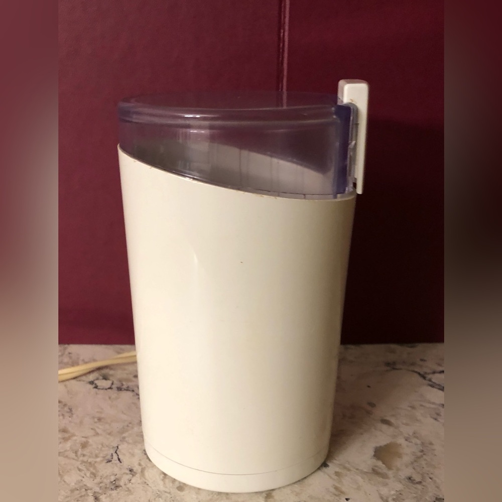 Vintage Krups White 203 A Fast Touch Coffee Spice Mill Grinder France